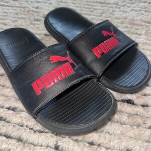 Puma Black Slide Sandals size 8